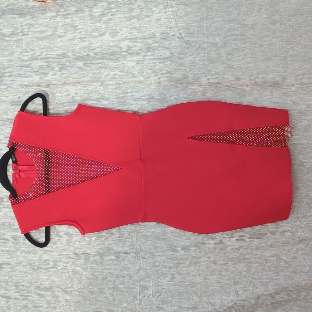 New Beautiful Bella Barnett Dress, red color,‎ size Large, bodycon. - Picture 4 of 14